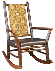 Hickory Grandpa Rocker with Caned Seat and Back
