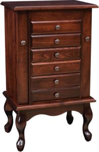 35 inch Queen Anne Jewelry Armoire