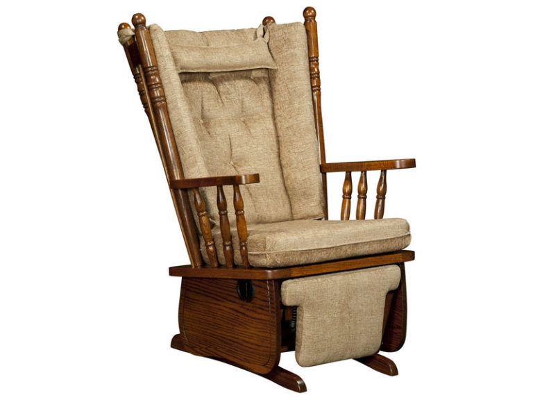 Custom 4-Post High Back Swivel Glider - Fabric