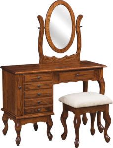 42 inch Queen Anne Jewelry Dressing Table