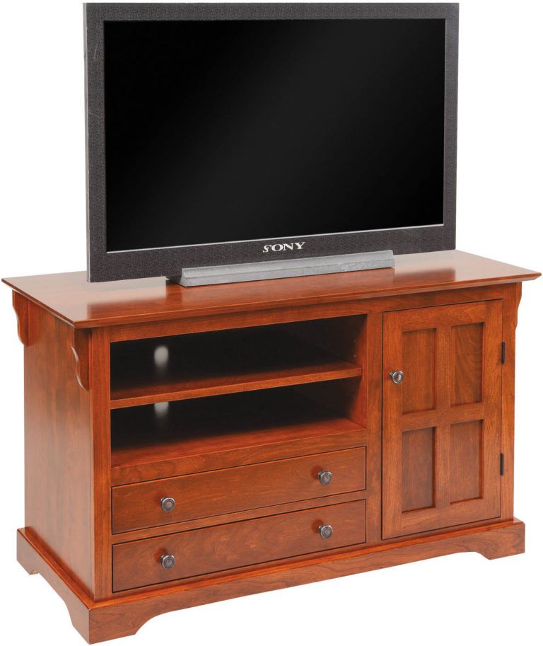 Amish 45 1/2 inch Mission Hills T.V. Stand Cherry