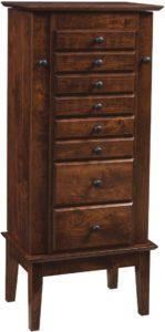 48 inch Winged Mill Shaker Jewelry Armoire