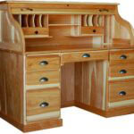 56-Inch Wood Roll Top Desk
