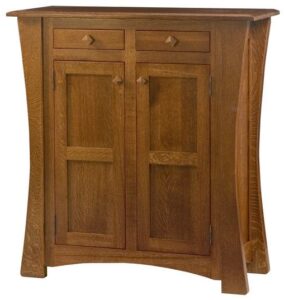 Arts and Crafts Two Door Cabinet with Reverse Panels