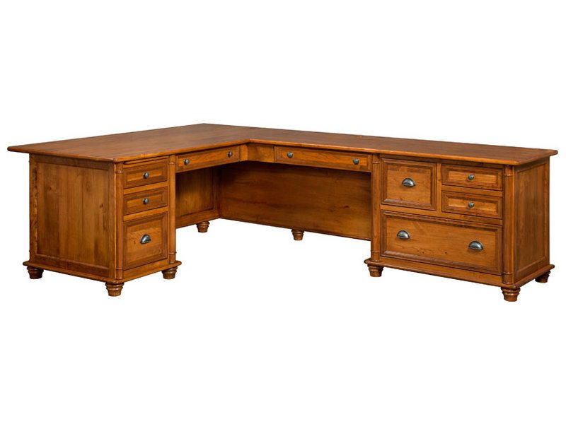 Belmont Executive Corner Desk Amish Custom Furniture