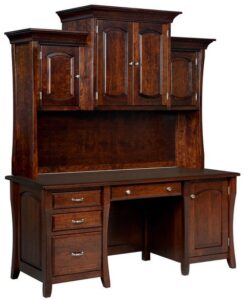 Berkley Desk with Credenza and Hutch