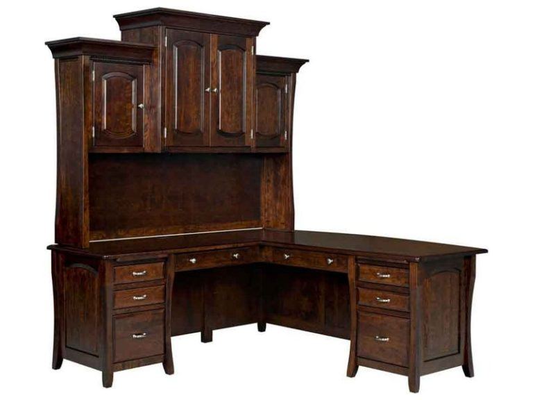 Amish Berkley L-Desk with Hutch