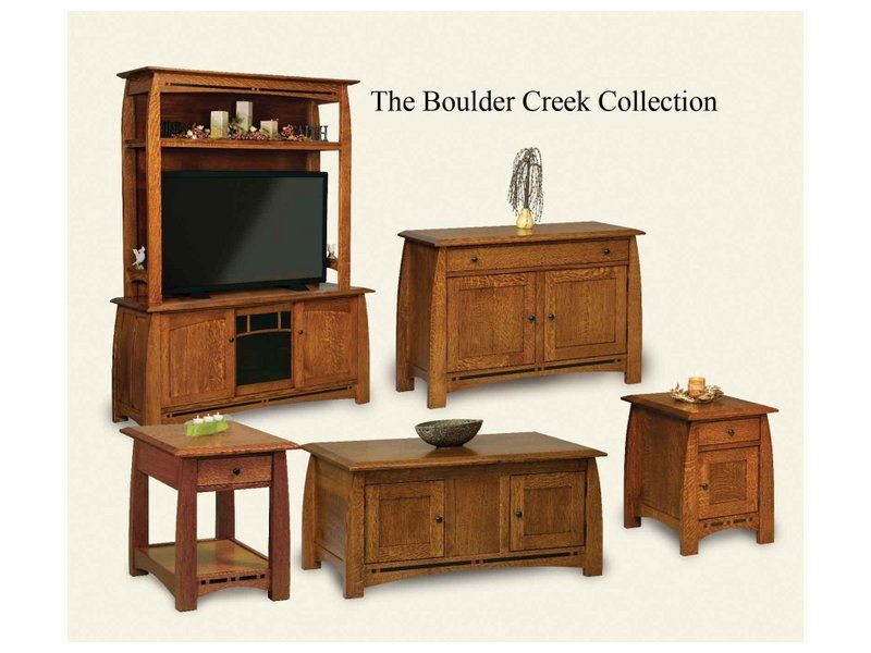 Boulder Creek Enclosed Coffee Table Amish Boulder Creek Coffee Table