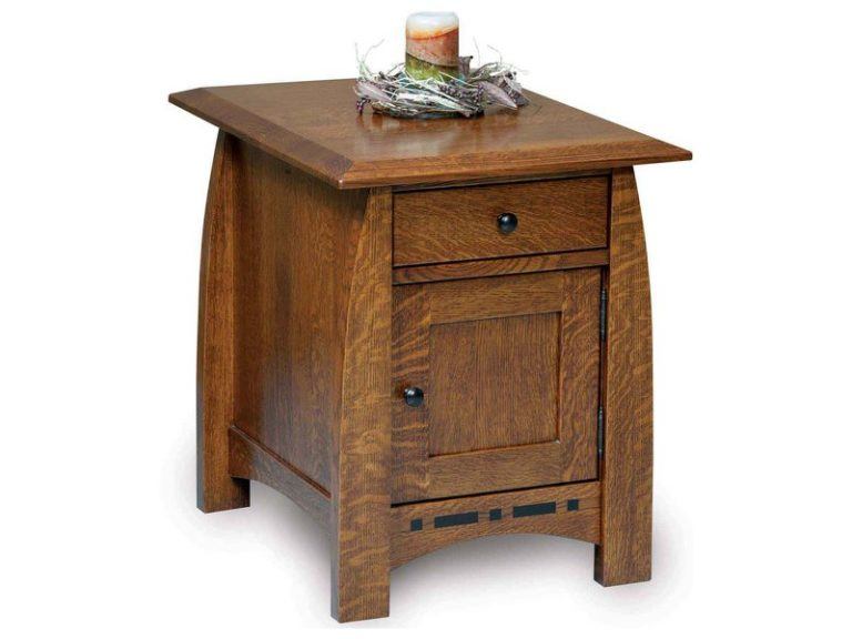 Amish Boulder Creek Enclosed End Table