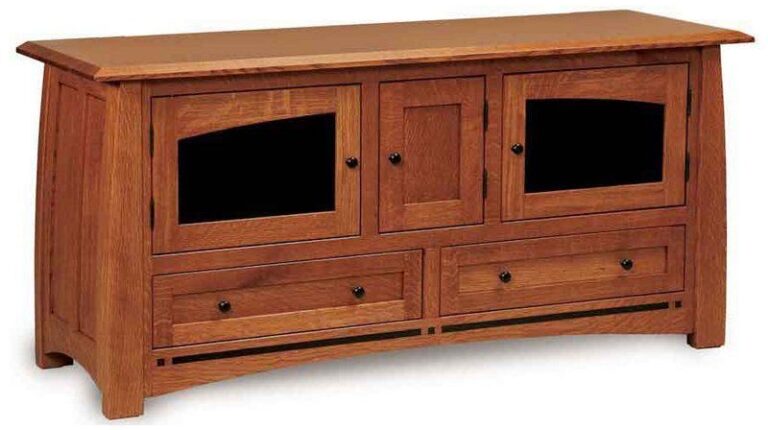 Amish Boulder Creek Hinged Door TV Stand