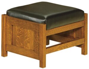 Bow Arm Panel Morris Footstool