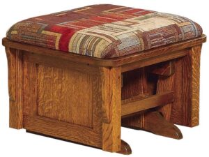 Bow Arm Panel Ottoman