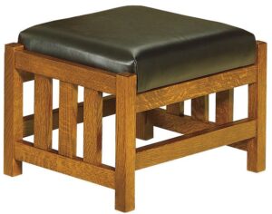 Bow Arm Slat Morris Footstool