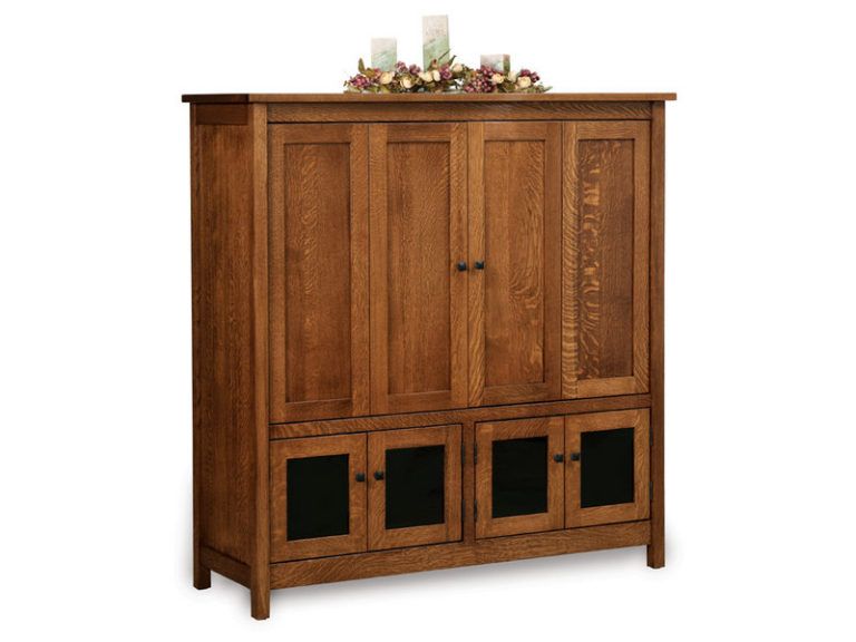 Amish Centennial Six Door Entertainment Center