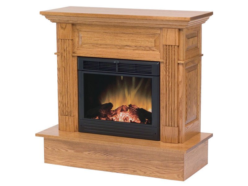 Charleston Fireplace Amish Solid Hardwood Fireplace