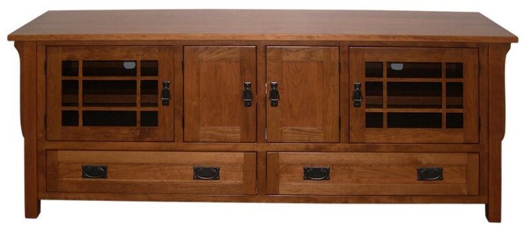 Amish Landmark Custom Plasma TV Cabinet