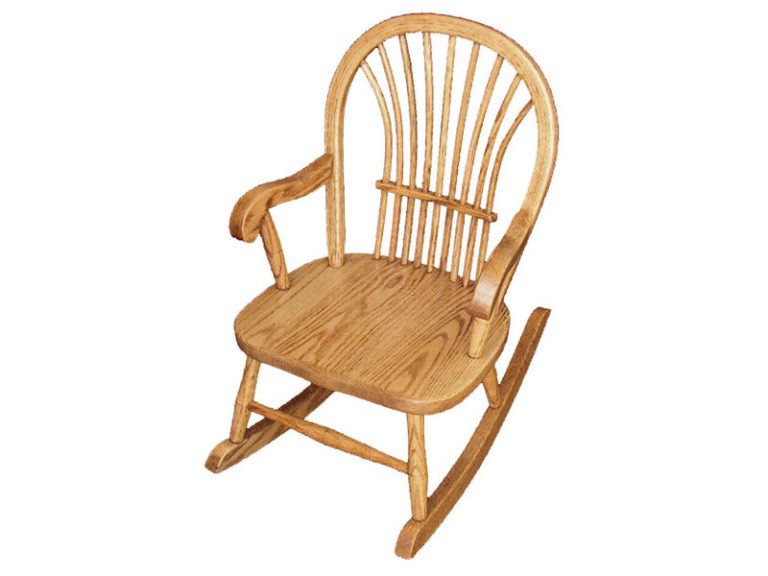 Hardwood Child's Oak Sheaf Rocker