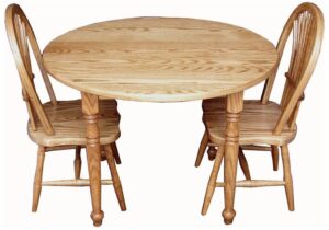 Child's Round Table Set with Two Sheaf Chairs