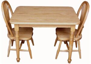 Child's Table Set with Two Sheaf Chairs (Oak)