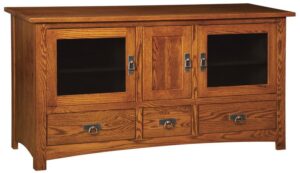 Classic Mission 3-Door, 3-Drawer TV Cabinet