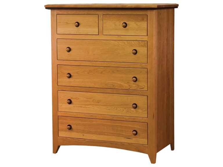 Amish Classic Shaker Six Drawer Chest