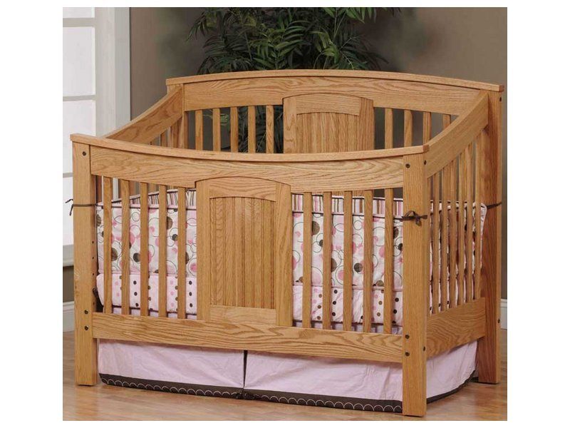 Cottage Convertible Crib Indiana Amish Convertible Crib Solid Wood