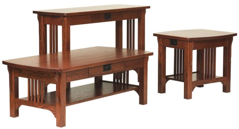 Custom Craftsman Mission Occasional Table Set