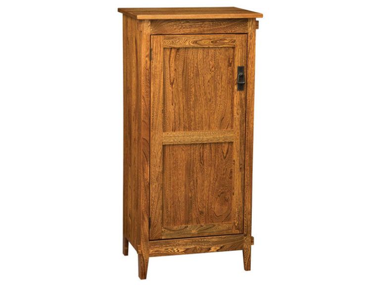 Amish Deluxe Mission One Door Jelly Cupboard