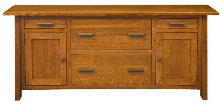Custom Freemont Mission Wide Credenza