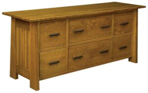 Freemont Mission 6-Drawer Credenza