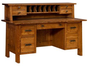 Freemont Mission Small File Desk and Topper