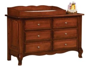 French Country Six Drawer Changer Dresser