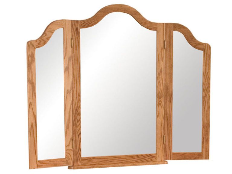 Amish French Country Tri-View Mirror