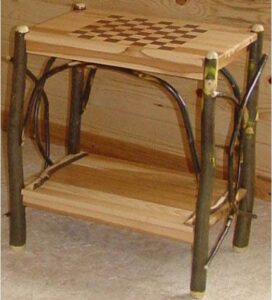 Hickory Checkerboard End Table