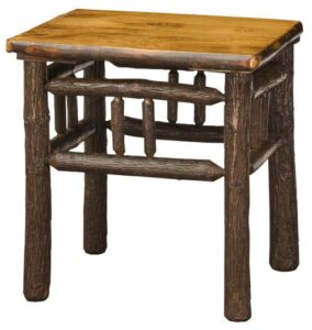 Hickory End Table Lumberjack Collection