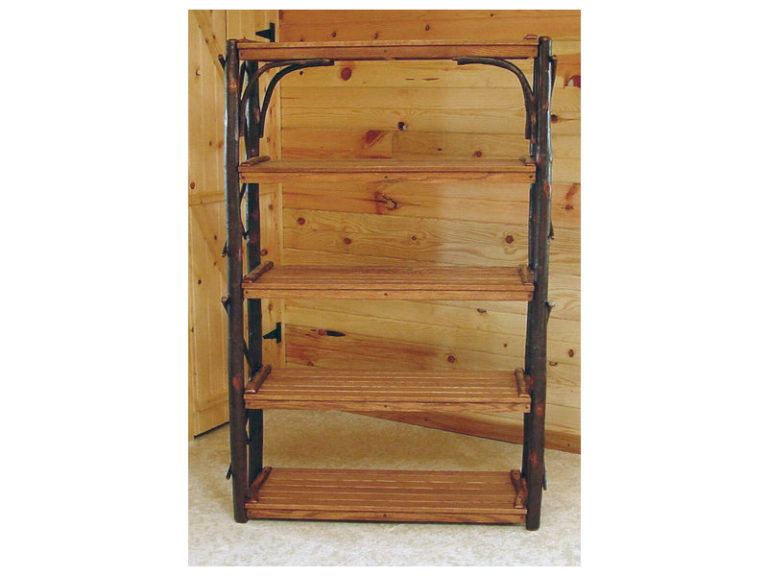 Amish Hickory Five Shelf Stand