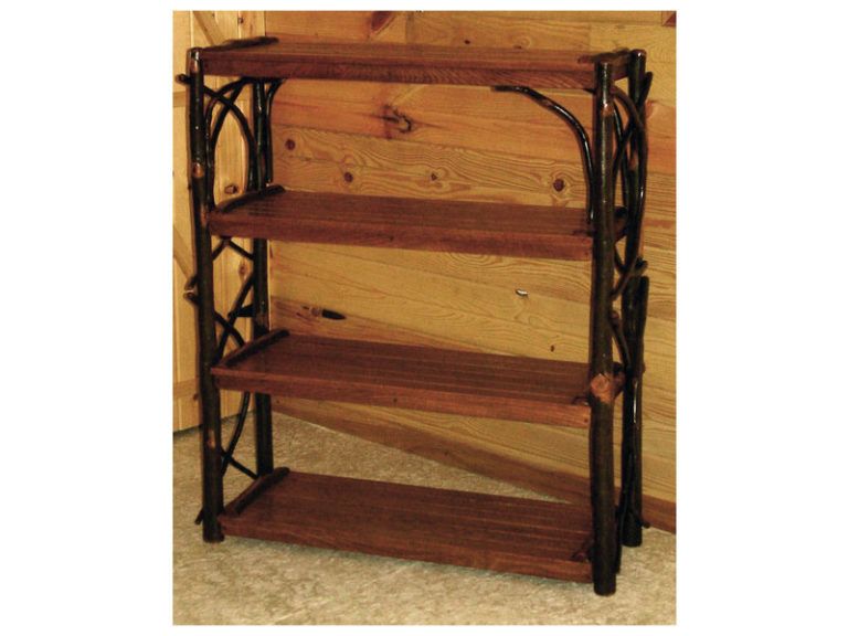 Amish Hickory Four Shelf Stand