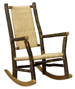 Hickory Grandpa Rocker with Caned Seat and Back