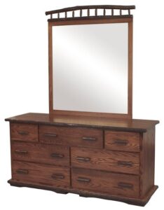 Hickory Heritage Collection Dresser with Mirror