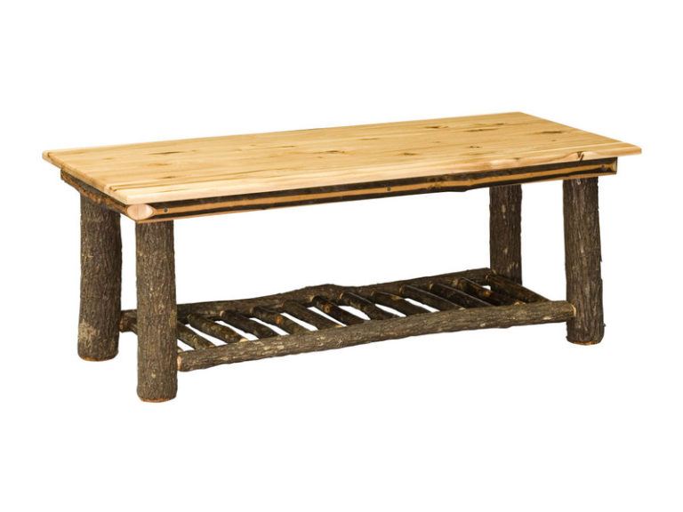 Amish Hickory Hilltop Collection Coffee Table