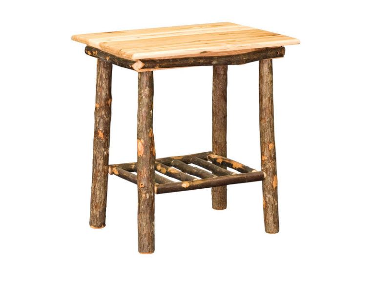 Amish Hickory Hilltop Collection End Table