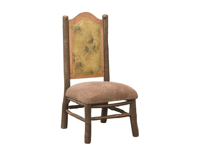 Custom Hickory Hoosier Side Chair with Fabric