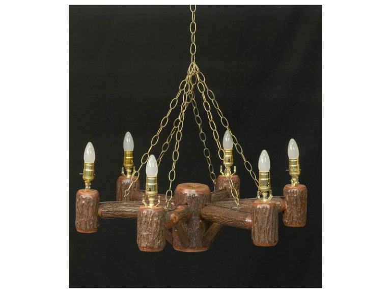 Amish Hickory Old Country Chandelier