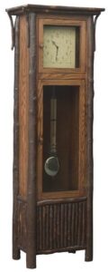 Hickory Old Country Grandfather Clock with Pendulum