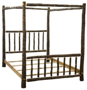 Hickory Queen Canopy Bed