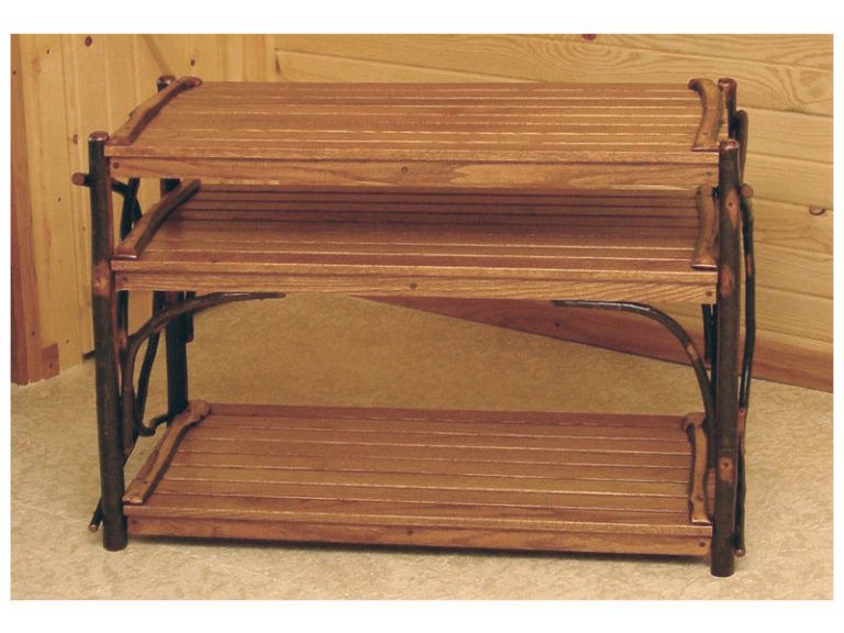 Amish Hickory TV Stand