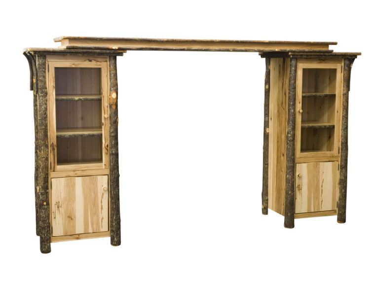 Amish Hickory TV Tower Hutch