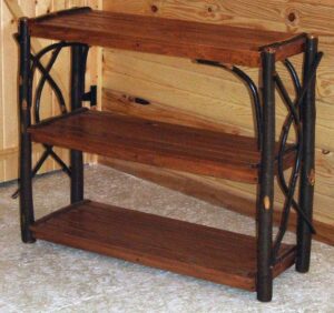 Hickory Three Shelf Stand