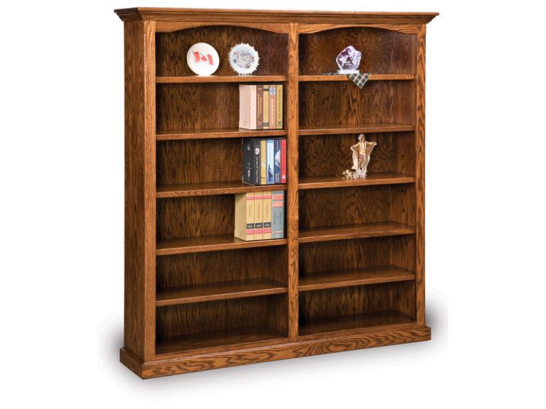 Amish Hoosier Heritage 10 Shelf Double Bookcase