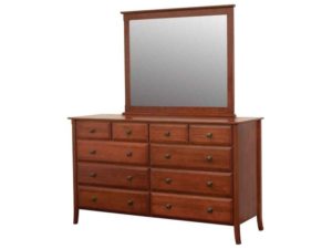 Hudsonville Ten Drawer Dresser with Mirror